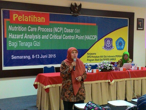 Pelatihan NCP dan HACCP Program Studi Gizi UNIMUS dan PERSAGI DPD Jateng