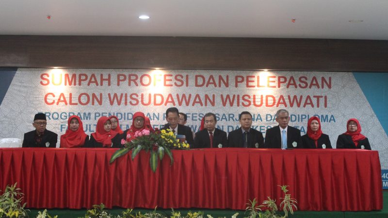 FIKKES UNIMUS Gelar Sumpah Profesi dan Pelepasan Calon Wisudawan Tahun 2019