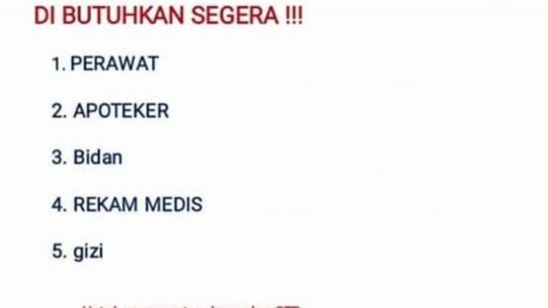 Informasi Lowongan Pekerjaan RS As Shofwan Kedungwaringin Bekasi