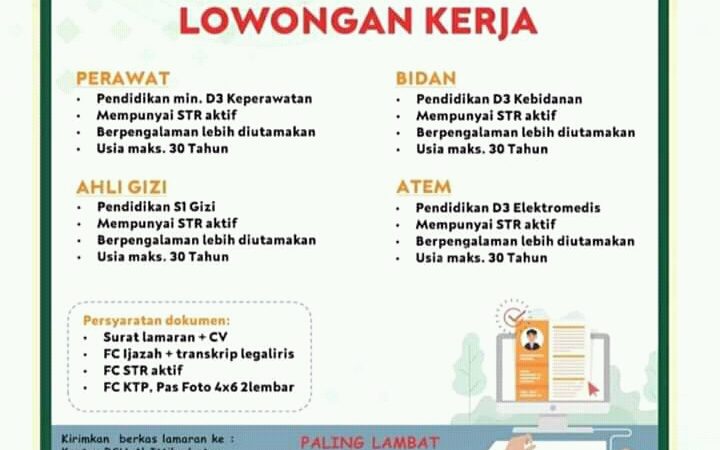 Lowongan Page 3 Gizi Unimus