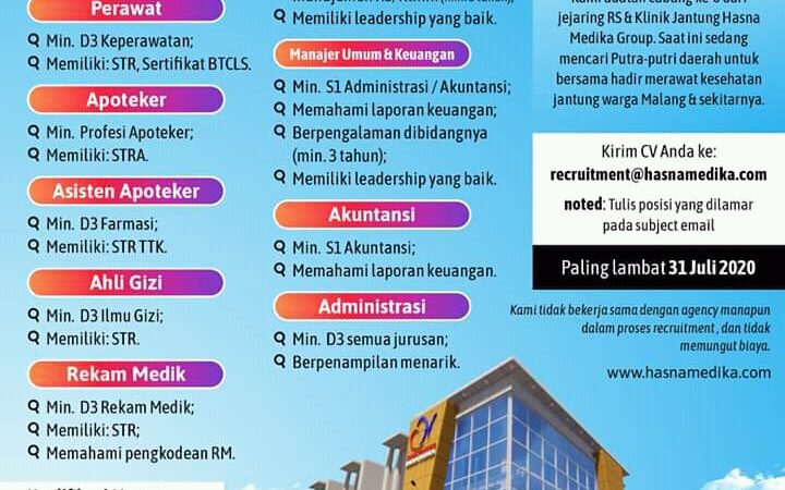 Lowongan Page 3 Gizi Unimus