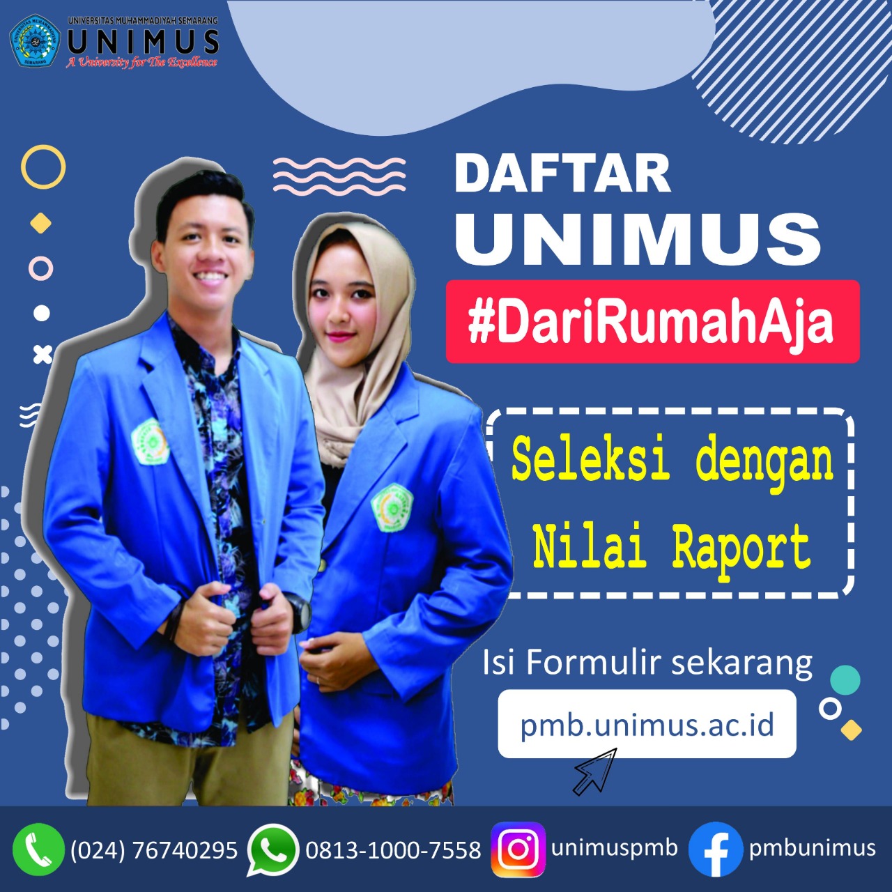 Daftar Kuliah di Unimus Dari Rumah Saja