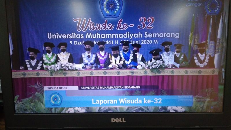 UNIMUS Adakan  Wisuda Secara Daring Perdana