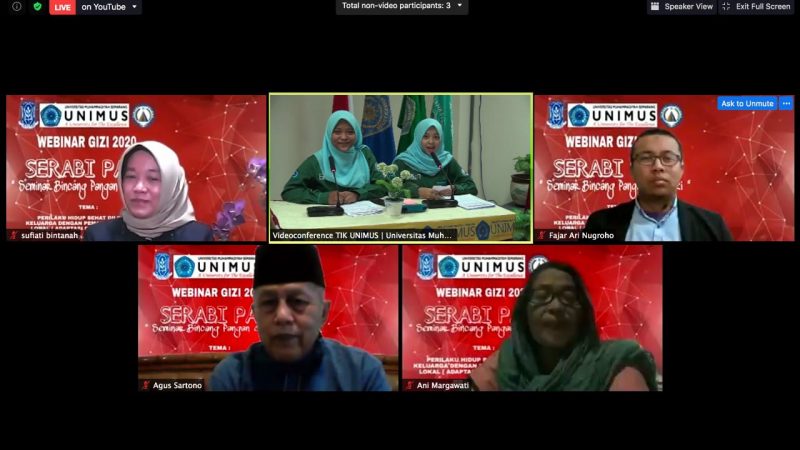 HIMPUNAN MAHASISWA GIZI UNIMUS ADAKAN WEBINAR GIZI “SERABI PAGI”