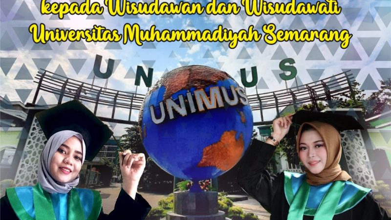 SELAMAT DAN SUKSES WISUDA KE 33 UNIMUS