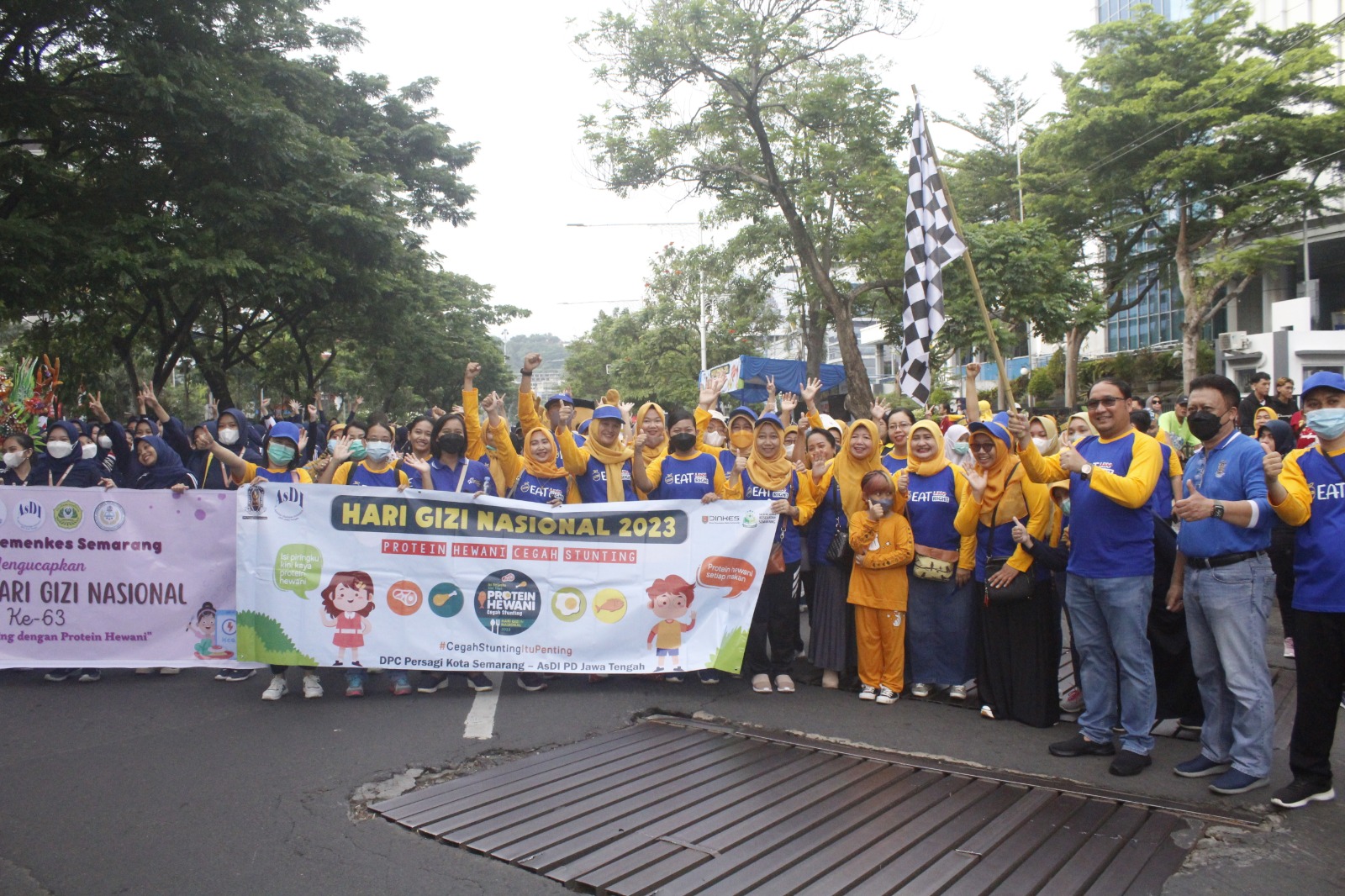 Peringatan Hari Gizi Nasional di Car Free Day Semarang