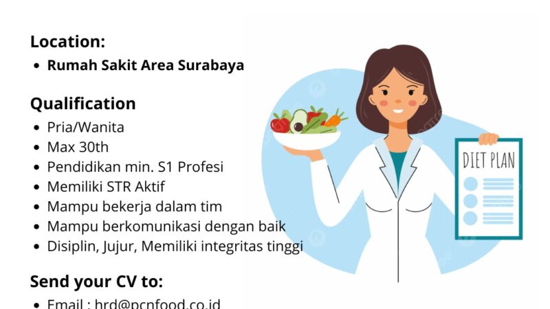 Informasi Lowongan Pekerjaan Ahli Gizi di Prima Citra Nutrindo Penempatan Surabaya